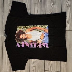 Retro Whitney Black Tee